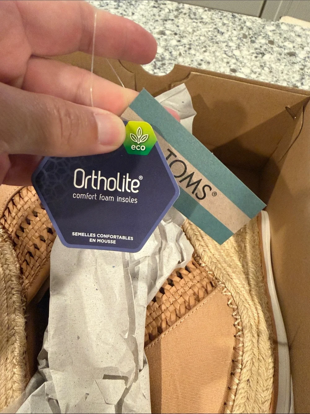 Toms Woven Monica Mule Wedge Slides size 8
